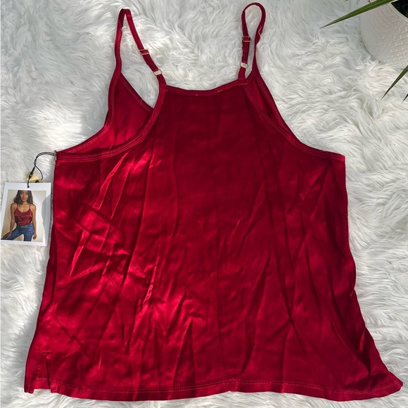 Nation LTD Deep Red Satin Camisole - Picture 6 of 6